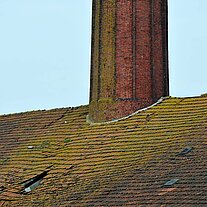 Kamin und Dach