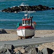 im Hafen von Lønstrup