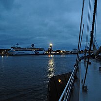 im Hafen von West Terschelling