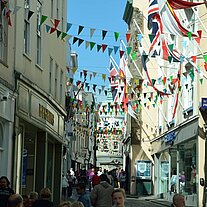 Strassentreiben in St. Peter Port