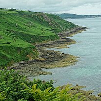 Küste der Normandie bei Landemer