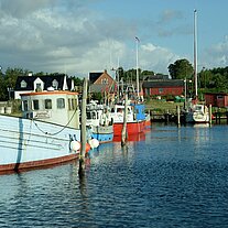 Verlassen des Hafens von Hesnæs