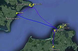 Landkarte Rügen Arkona