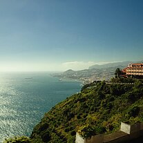 auf der Fahrt nach Funchal aus dem Bus