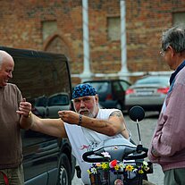 Begrüßungskommitee mit Gerd