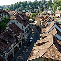Blick von der Nydeggbrücke auf die Aare