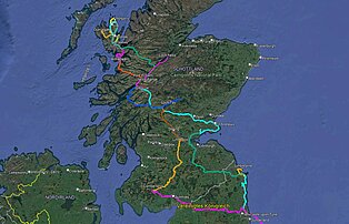 Landkarte zurück Newcastle