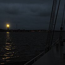 Der Leuchtturm von Terschelling begrüßt uns