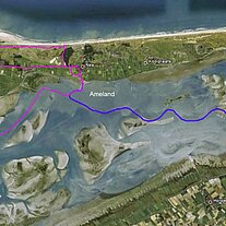 Karte Ameland