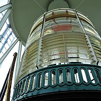 die Fresnellinsen im Leuchtturm