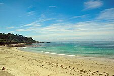 Vazon Bay im Norden Guernseys