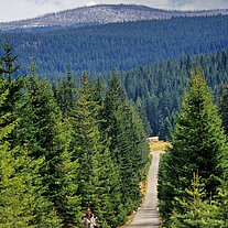 steiler Weg zum Polednik