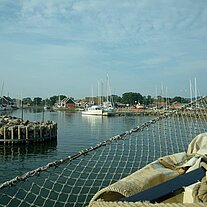 im Hafen von Klintholm